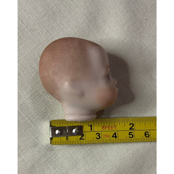 Vintage Sugar Lump Baby Doll Head & Hands Set – Miniature Craft Parts - Picture 9 of 12